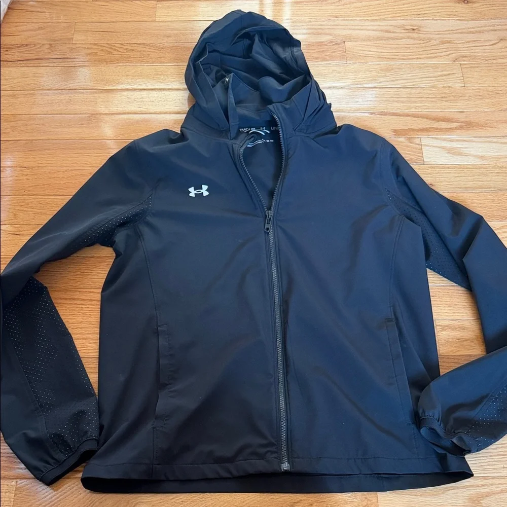 Under Armour Midnight Black Full-Zip Jacket - Picture 6 of 7